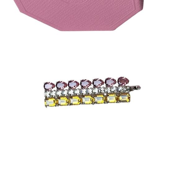 Swarovski Hair clip Mixed cuts, Rectangular shape, Multicolored Hair Accessories main image 9